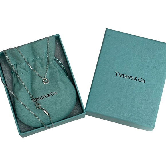 Tiffany & Co Else Peretti 7mm Open Heart Necklace - Picture 1 of 9
